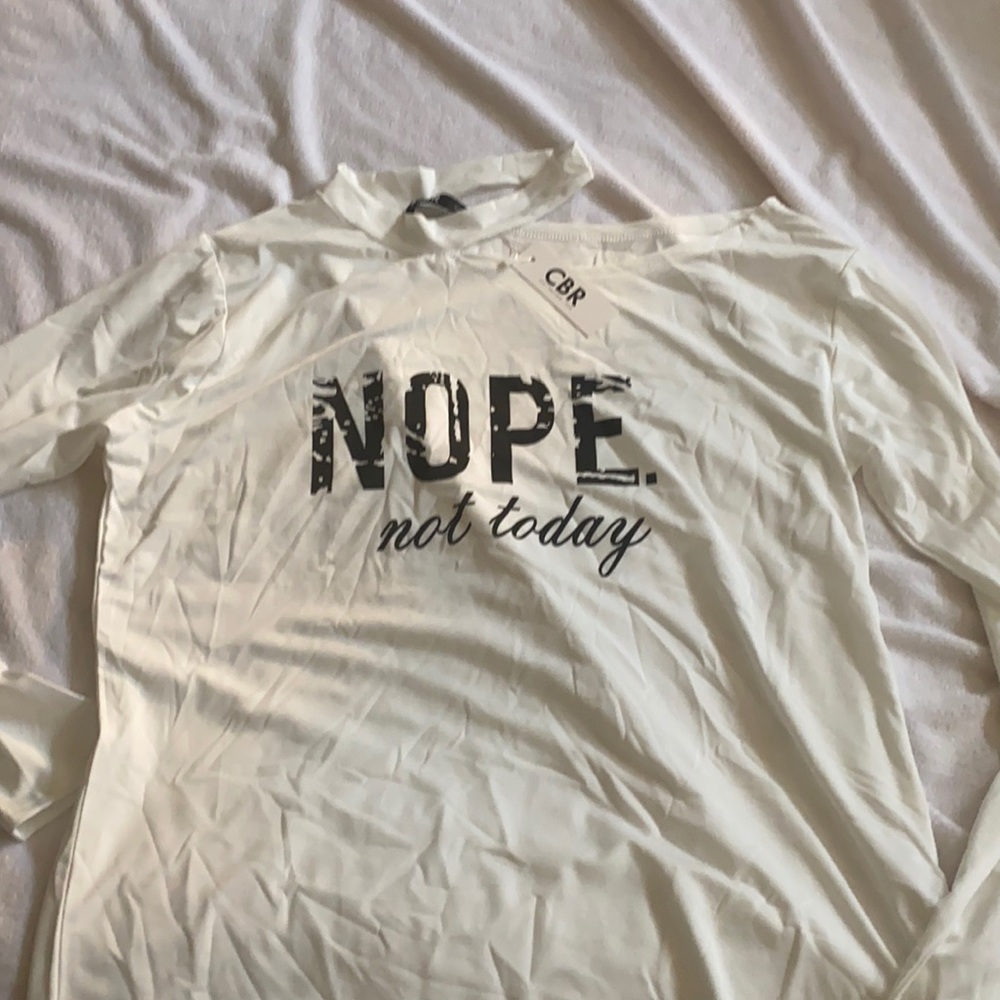 Long sleeve white shirt new